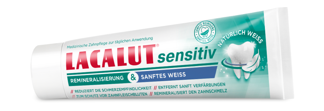 LACALUT® sensitiv Reminalisierung & Sanftes Weiß Zahncreme